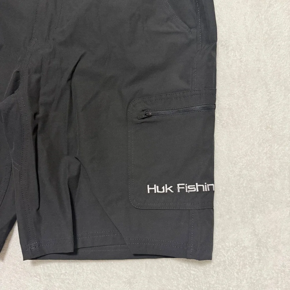 Huk Performance Fishing Mens XL Black Waypoint 10.5